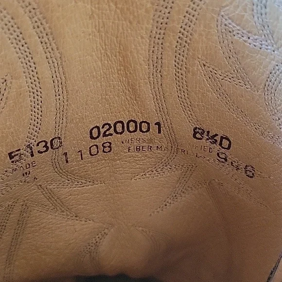 Dingo Snake Skin & Leather Western Cowboy Boots - Python Skin Boots Style 5130 - Picture 8 of 8